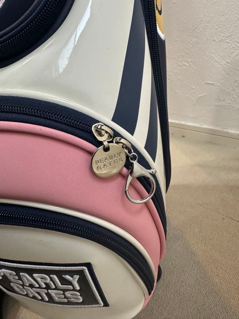 PEARLY GATES キャディバッグ ネイビー/ピンク