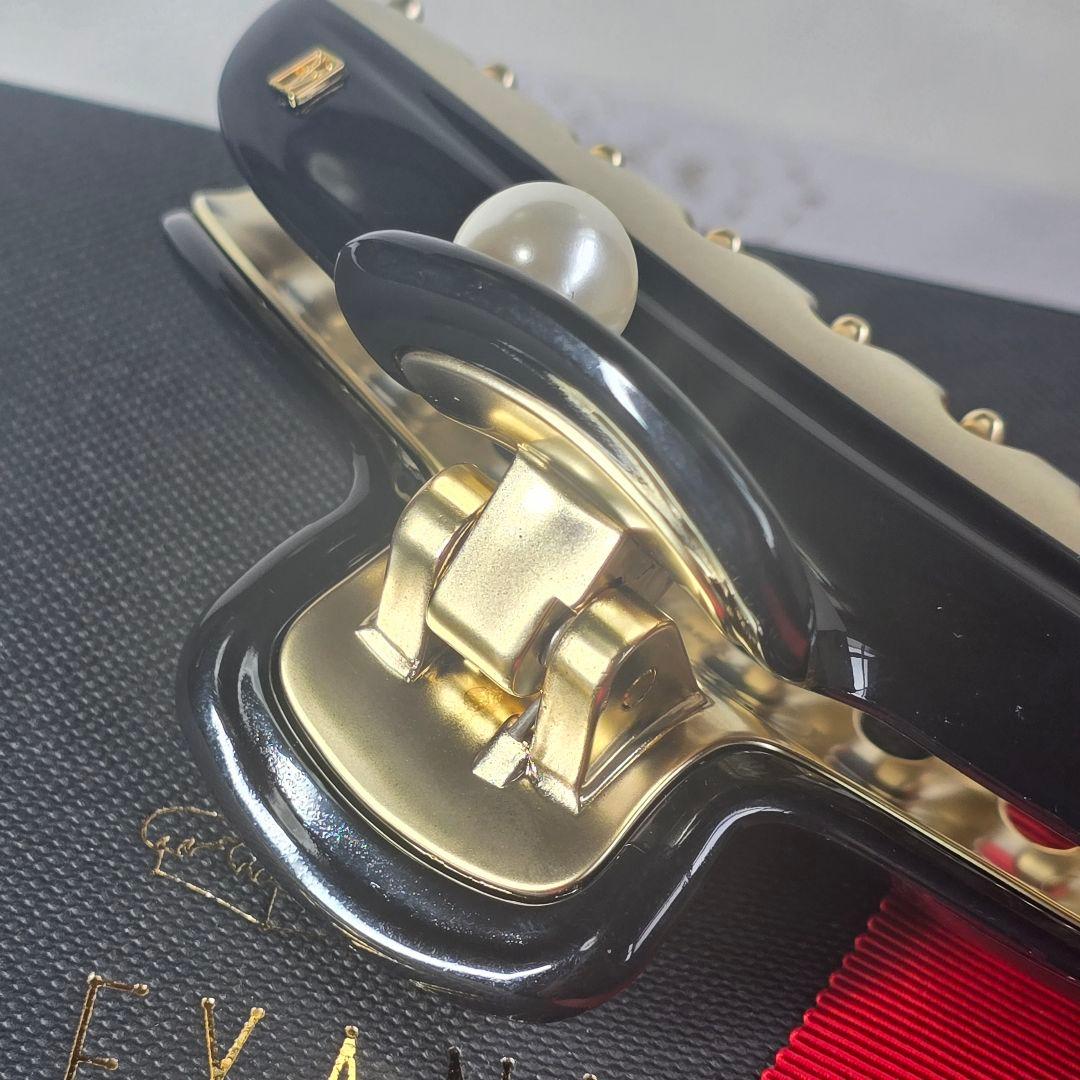 【新品級✨】アレクサンドル ドゥ パリ パール ヘアクリップ　L 限定品