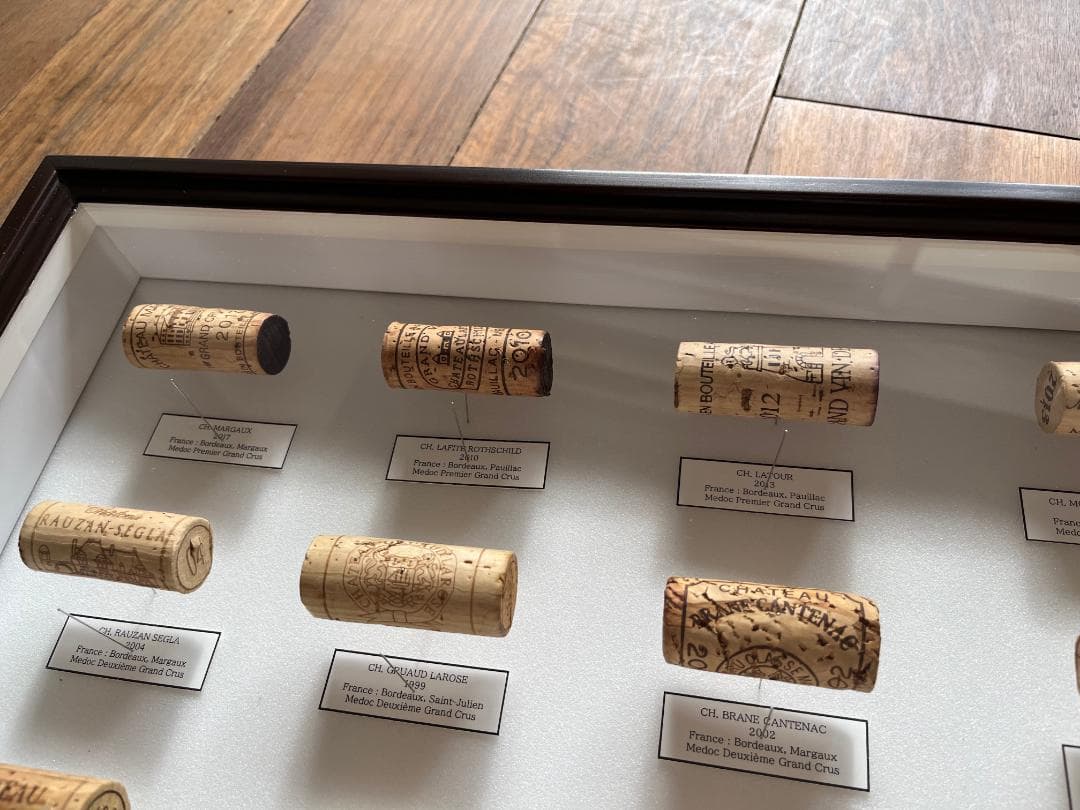 総額500万越え ワインコルク標本 ボルドー 5大シャトー ロマネコンティなど