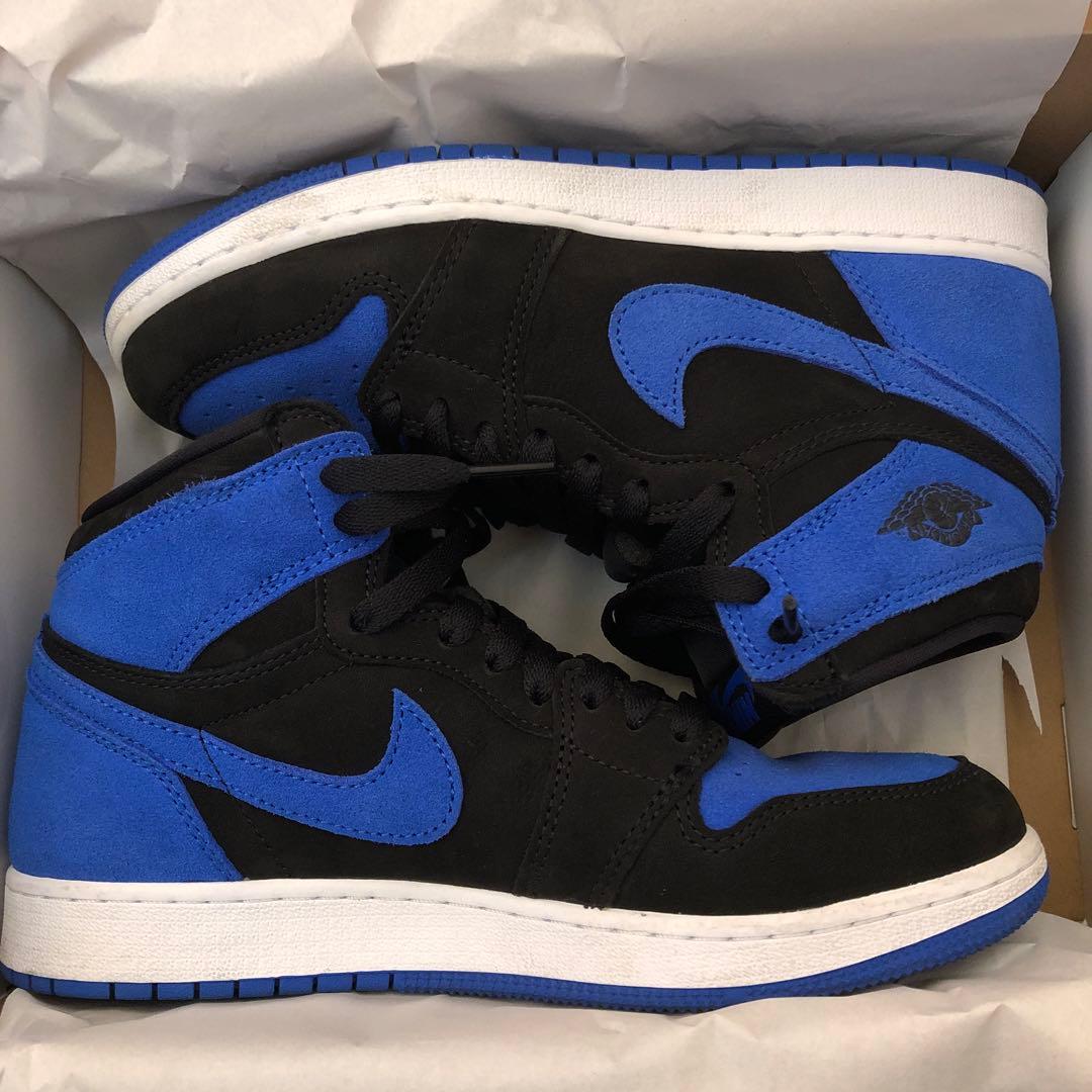 NIKE AIR ブラック/ブルー ハイカットシューズ