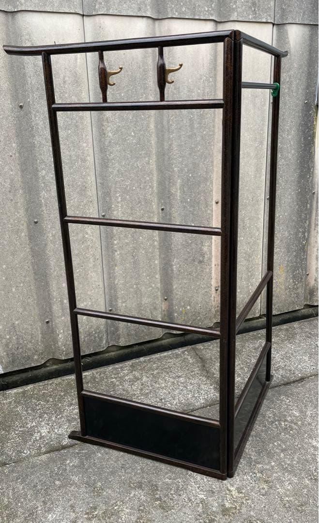 稀少/古道具/当時物/無垢材/木製/衣紋掛け/衣桁/着物掛け/25