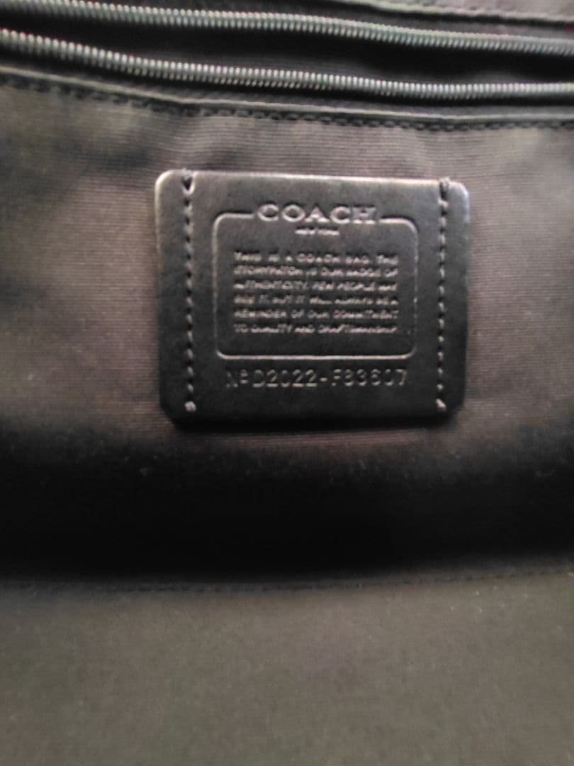 ☆いちページ☆ COACH 濃茶×ブラック　レザーバック＆財布セット