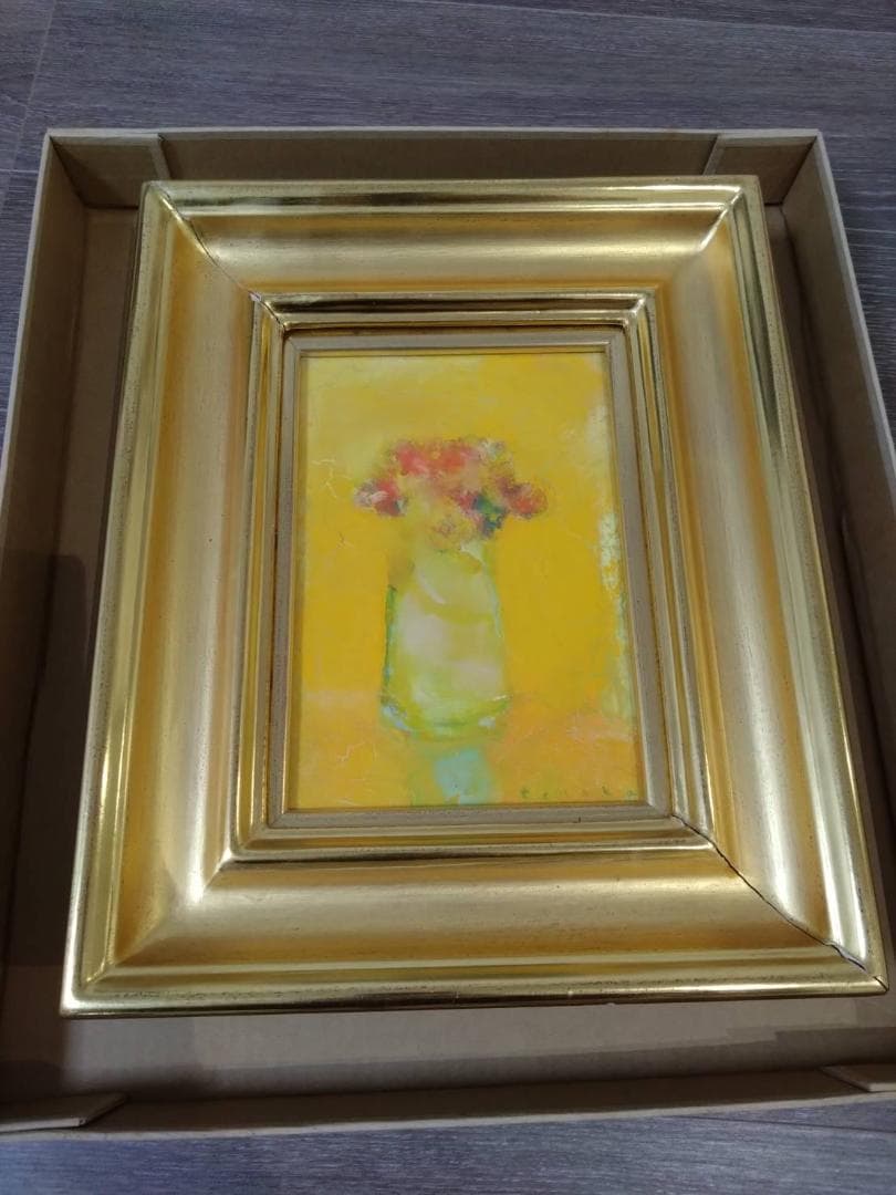 【油絵】田中岑 「花」