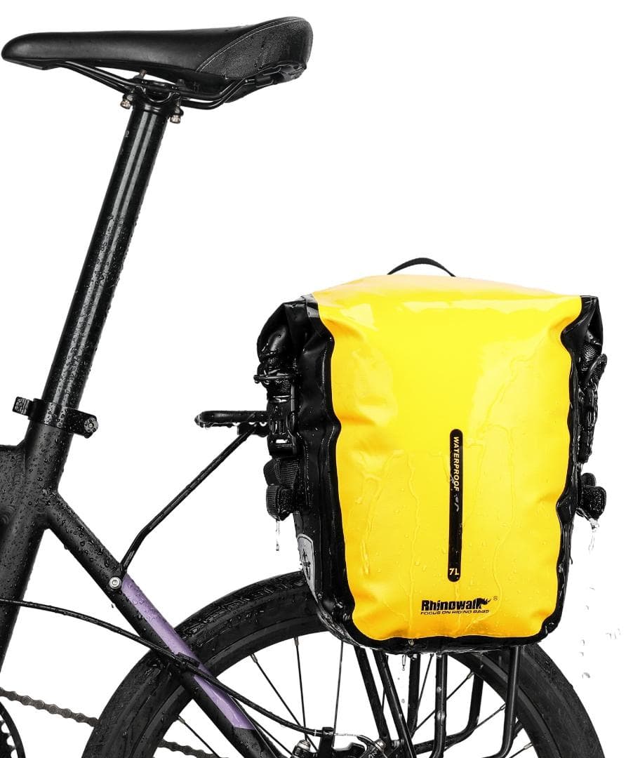 RhinoWeld 自転車 前輪/後輪両用 サイドバッグペアセット 防水