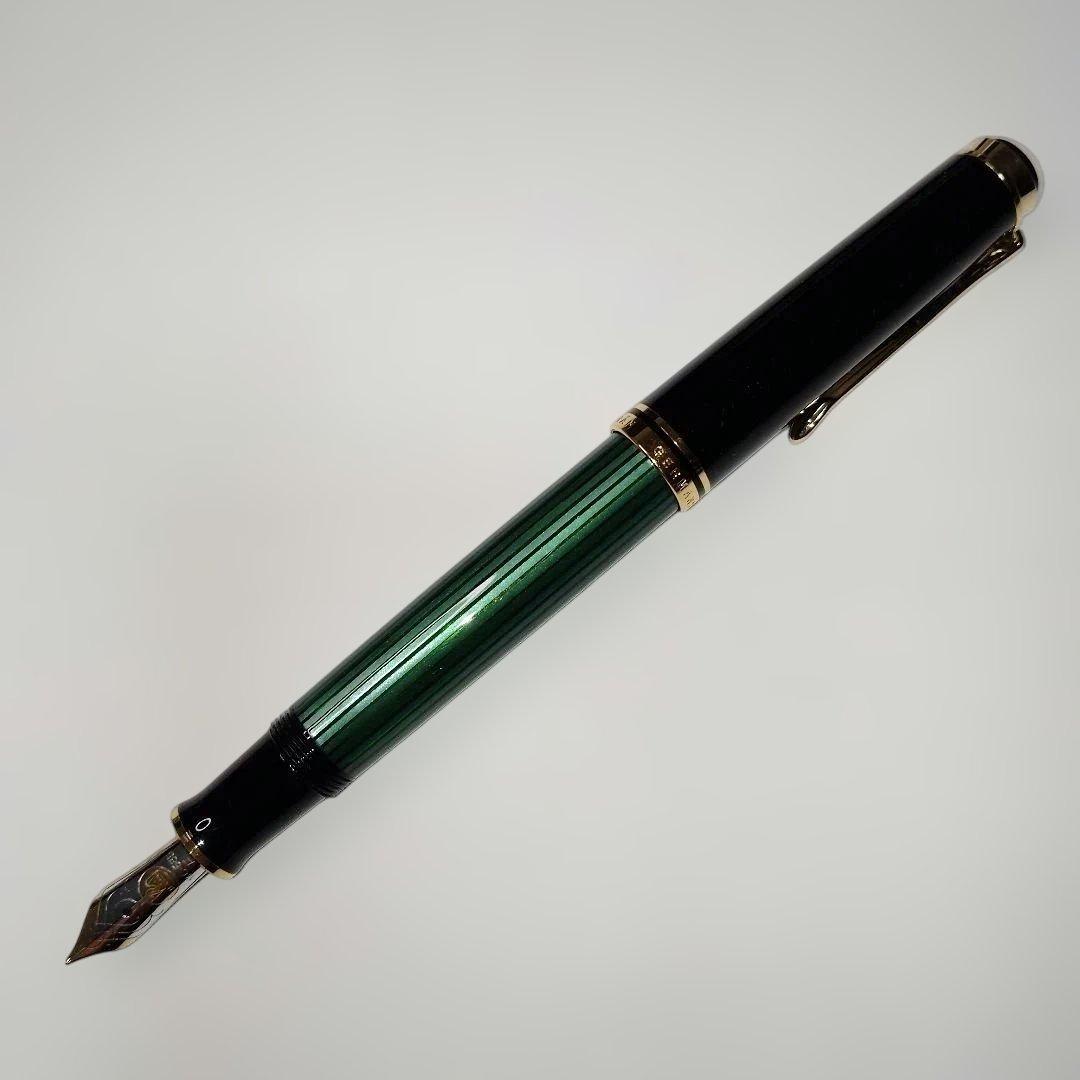【Pelikan】スーベレーンМ600 万年筆 F 緑縞