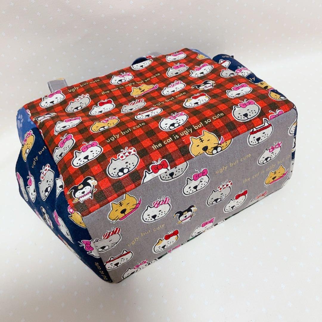 チャッピー。 A4サイズ トートバッグ ポーチ ねこ生地パッチワーク