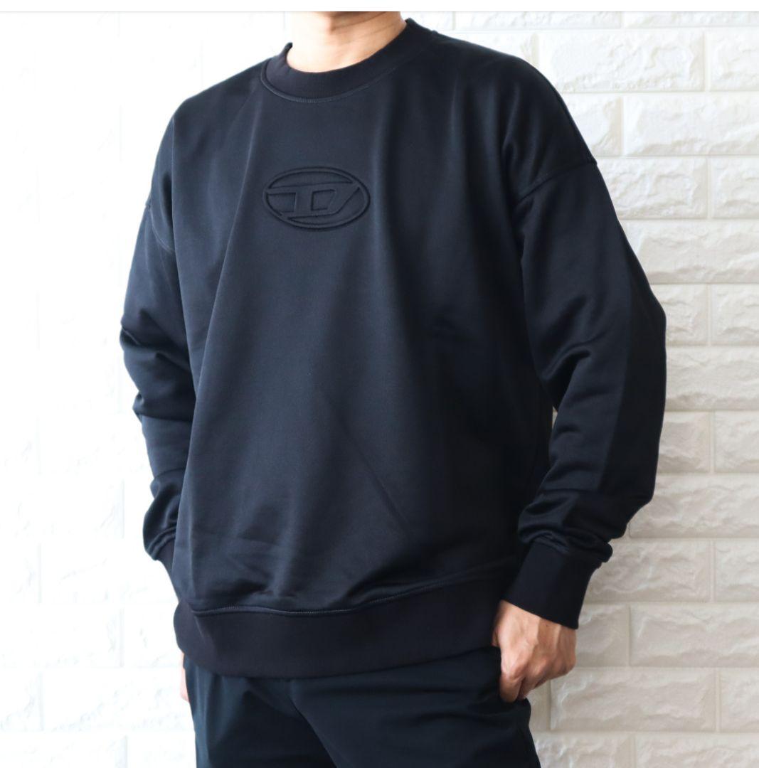 【完売品】DIESEL ブラック クルーネック スウェット