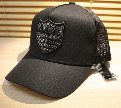 新作 バーニーズ限定箱発送 ヨシノリコタケ ラメ444 メッシュキャップ 黒