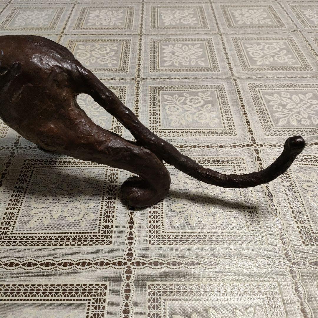 ブロンズ製『虎』作家刻印入