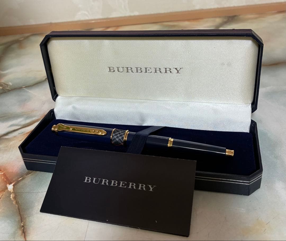 極美品　BURBERRY ネイビー シャープペンシル