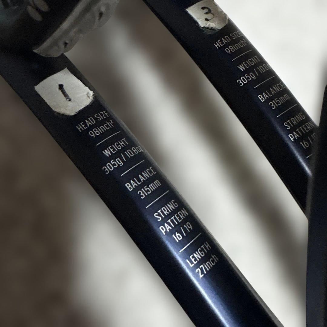 【YONEX】ヨネックステニスラケット EZONE 98 2本セットG2