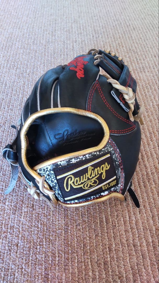 Rawlings トレーニンググローブ 黒/赤