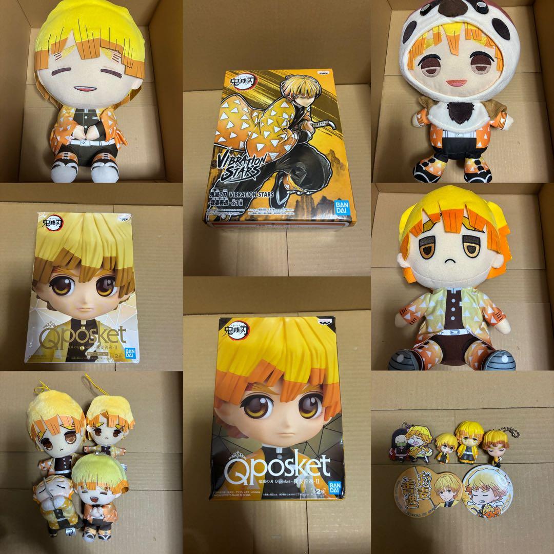 善逸まとめ売り、善逸フィギュア、善逸ぬいぐるみ 善逸詰め合わせ、鬼滅の刃