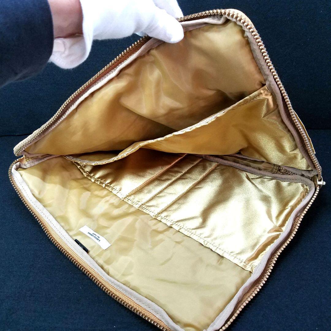 ポーター B印 YOSHIDA 別注 タンカー ゴールド 金 クラッチバッグ