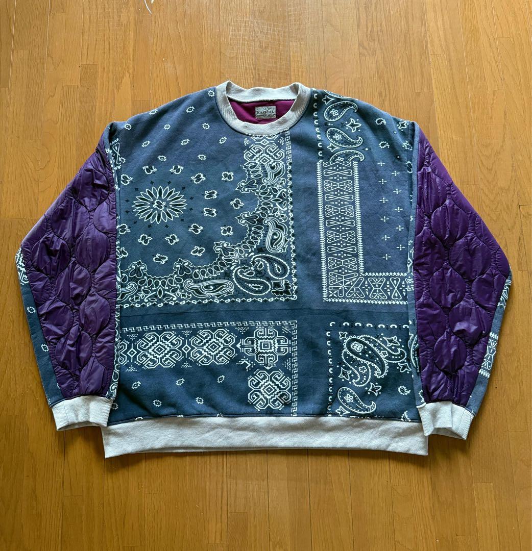 kapital キャピタル　バンダナ　スウェット　ペイズリー サイズ