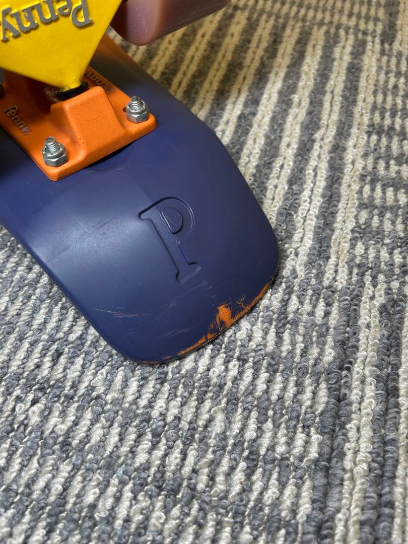 希少 Penny ペニー スケートボード オレンジ×ネイビー 22インチ
