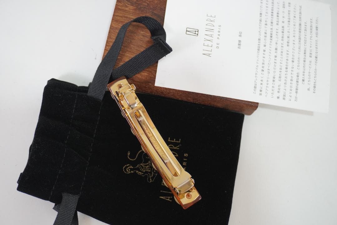 〇●ALEXANDRE DE PARI●〇アレクサンド　バレッタ　　パール装飾