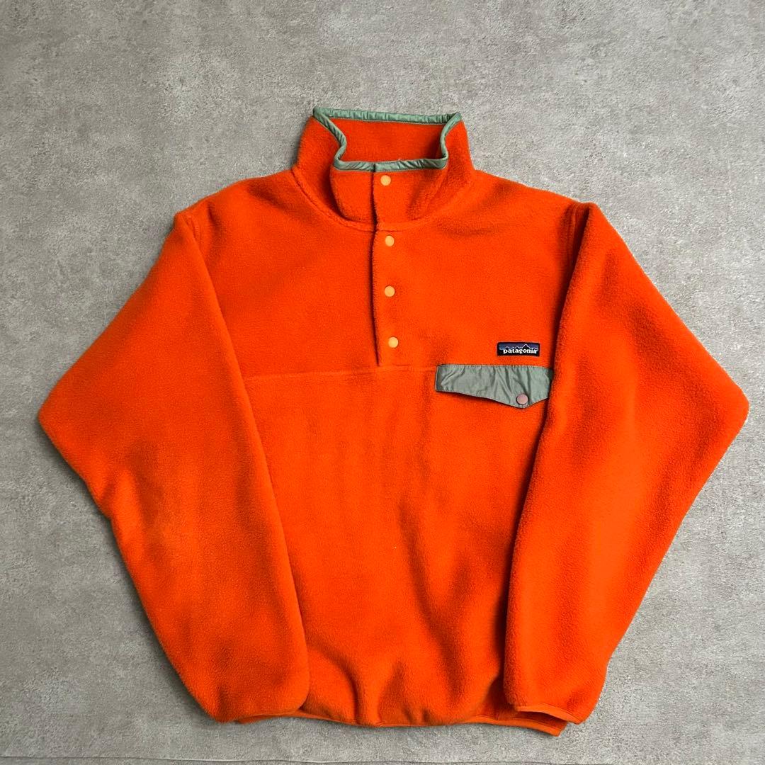 90s 希少カラー Patagonia シンチラ スナップt オレンジ S