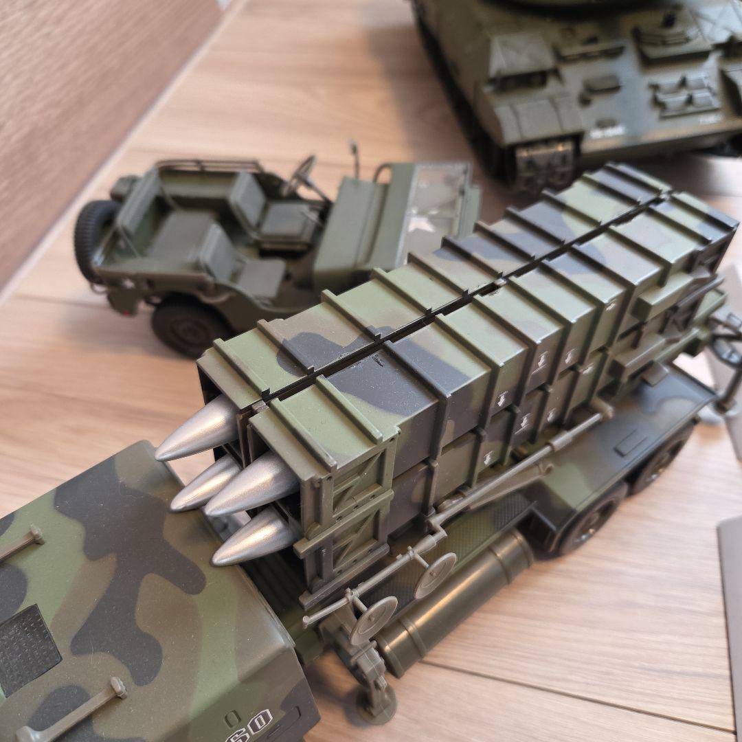 【6体セット】1/24 RC 74式戦車 冬季迷彩 / 12式地対艦誘導弾 他