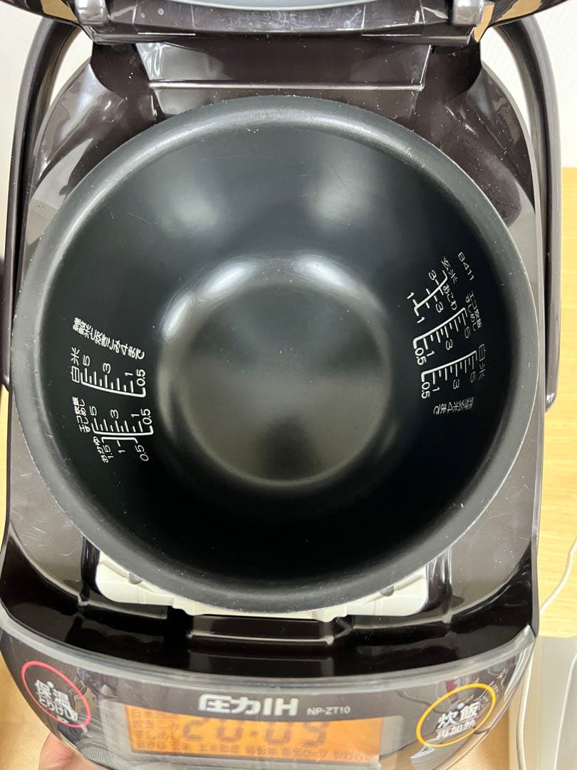 象印 圧力IH炊飯器 NP-ZT10 5.5合 ダークブラウン 2019年製