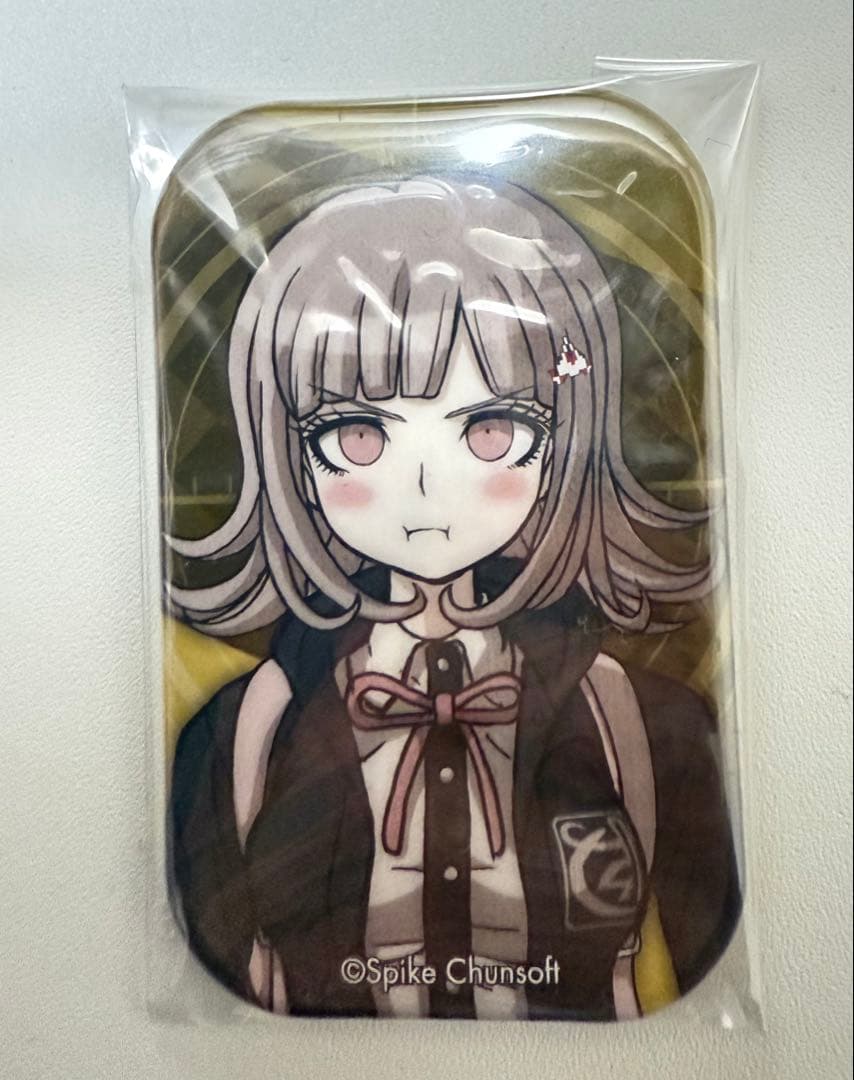 ダンガンロンパ　七海千秋　10周年　大同窓会　スクエア缶バッジ　エビテン