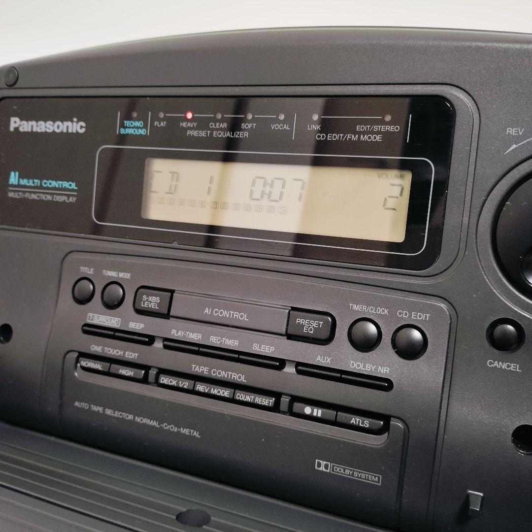 【動作品】パナソニックPanasonic RX-DT707リモコン付コブラトップ