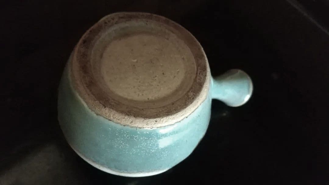 骨董　小ぶりな急須　高さ9cm 昭和初期　 洒落た色合い　濱田庄司か？