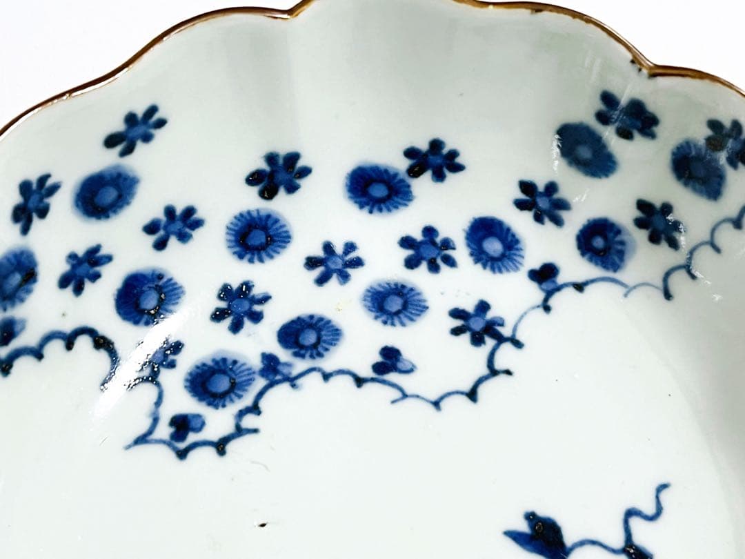 古伊万里　染付　なます皿　5客　骨董