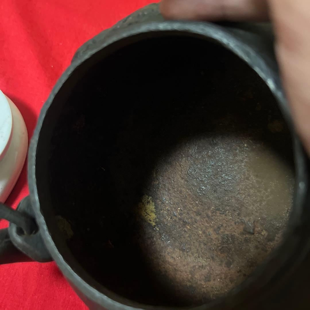 骨董品　古美術　祥雲堂　鉄瓶　身在印