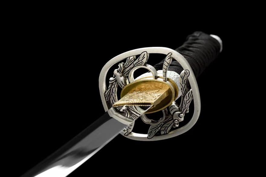 12寸鏡面武士刀『タケコプター』武具　刀装具　日本刀　模造刀 肋差   短刀