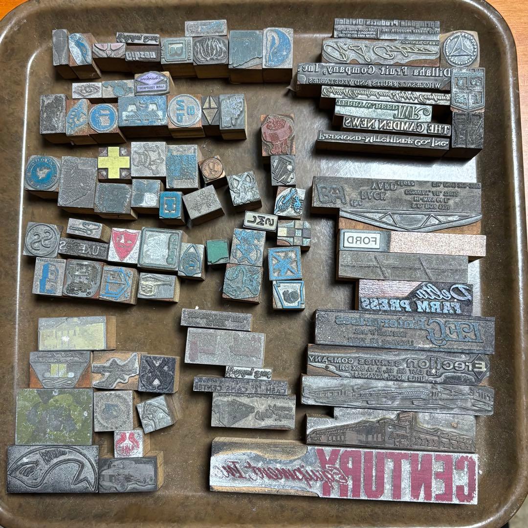 SALE！USAアンティーク メタル スタンプ 活版印刷 当時物88点セット！①