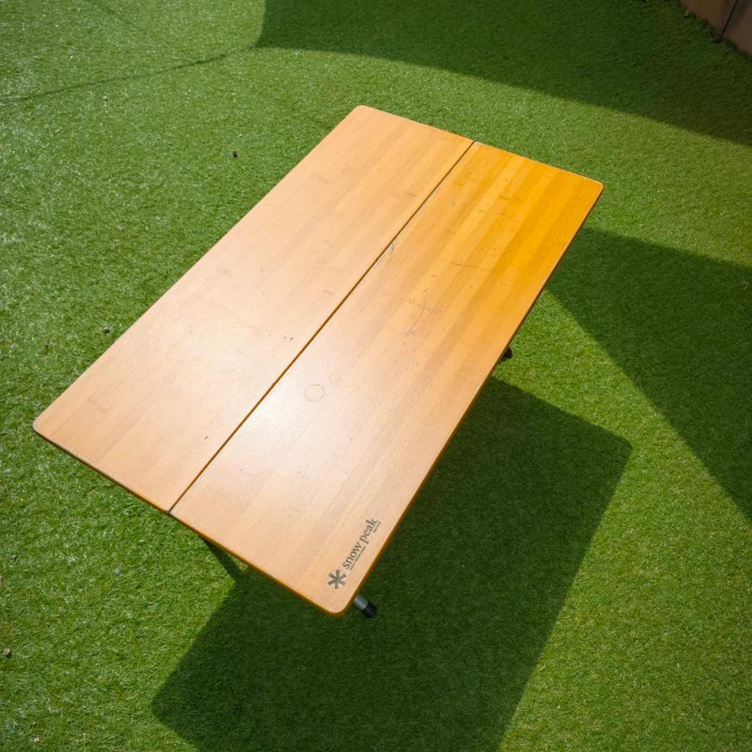 廃盤  peak LV-100T ワンアクションローテーブル竹