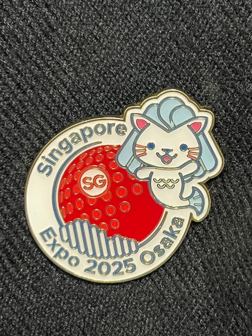 シンガポールパビリオン　非売品　ピンバッチ　マーリー