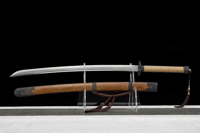 [天羽] 繍春刀 牛尾刀 苗刀 手鍛造打 鋼刀 冷兵器 古兵器 武具 刀装具