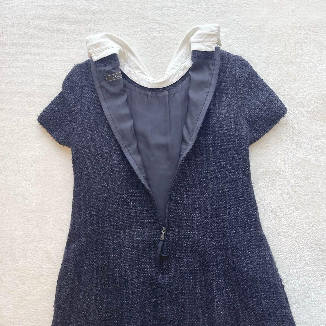 フォクシー ジェシカ ツイード ワンピース 付け襟 41449 2020