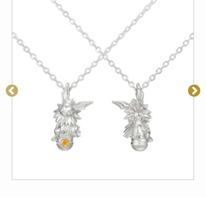 ポケモン サンダース ネックレス シルバー シトリン