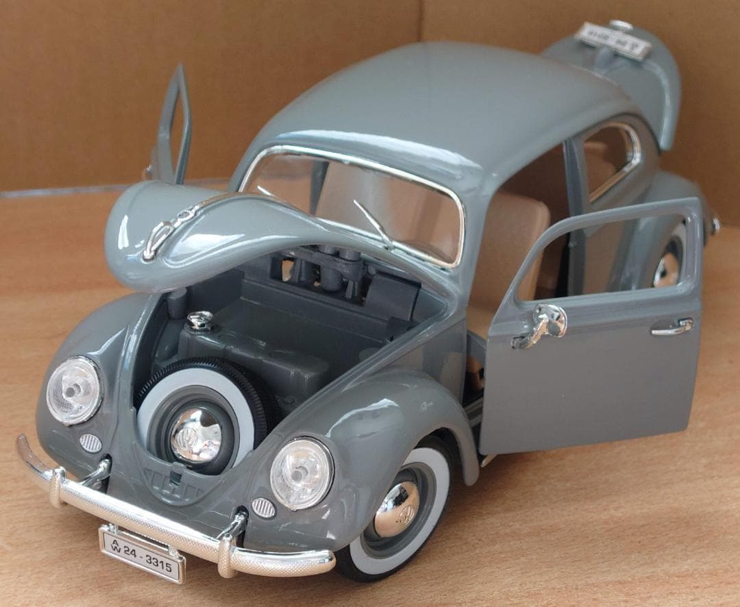 1/18 フォルクスワーゲン ビートル グレー VW BEETLE 1955