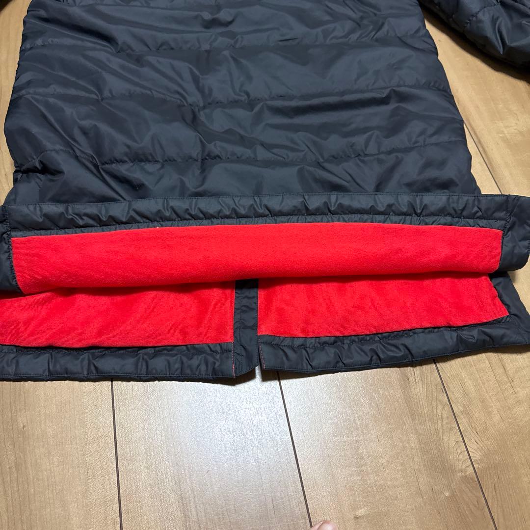 【美品】アディダス ベンチコート ジュニア ブラック/レッド 150cm