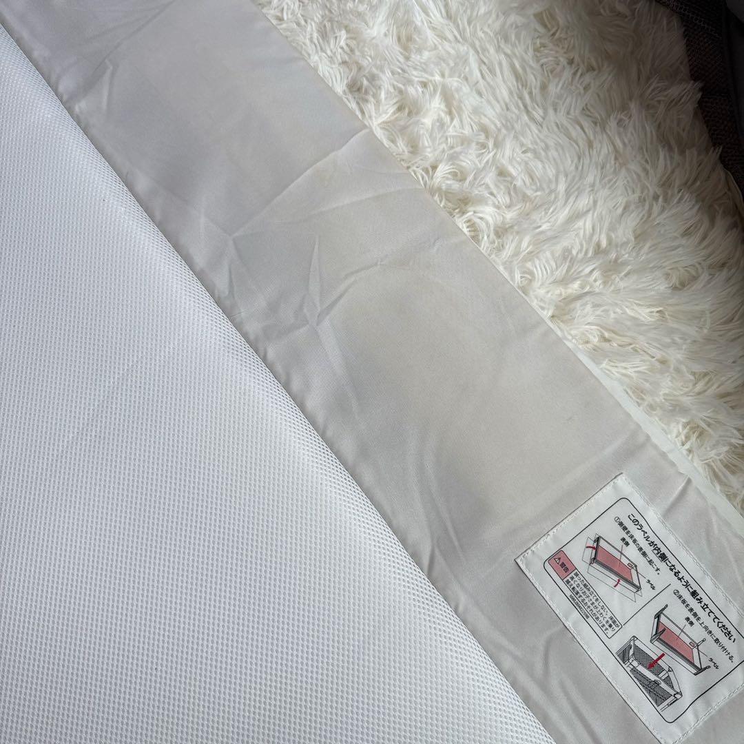 アップリカ　ベビーベッド　コネルエアー　グレー