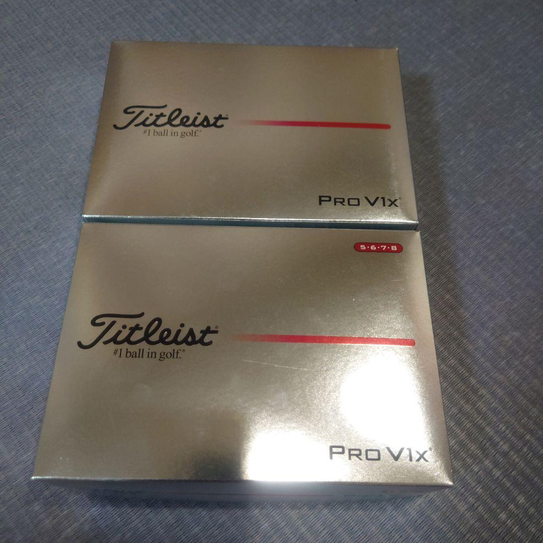 Titleist Pro V1x 2ダース記念マーカ付　新品未使用