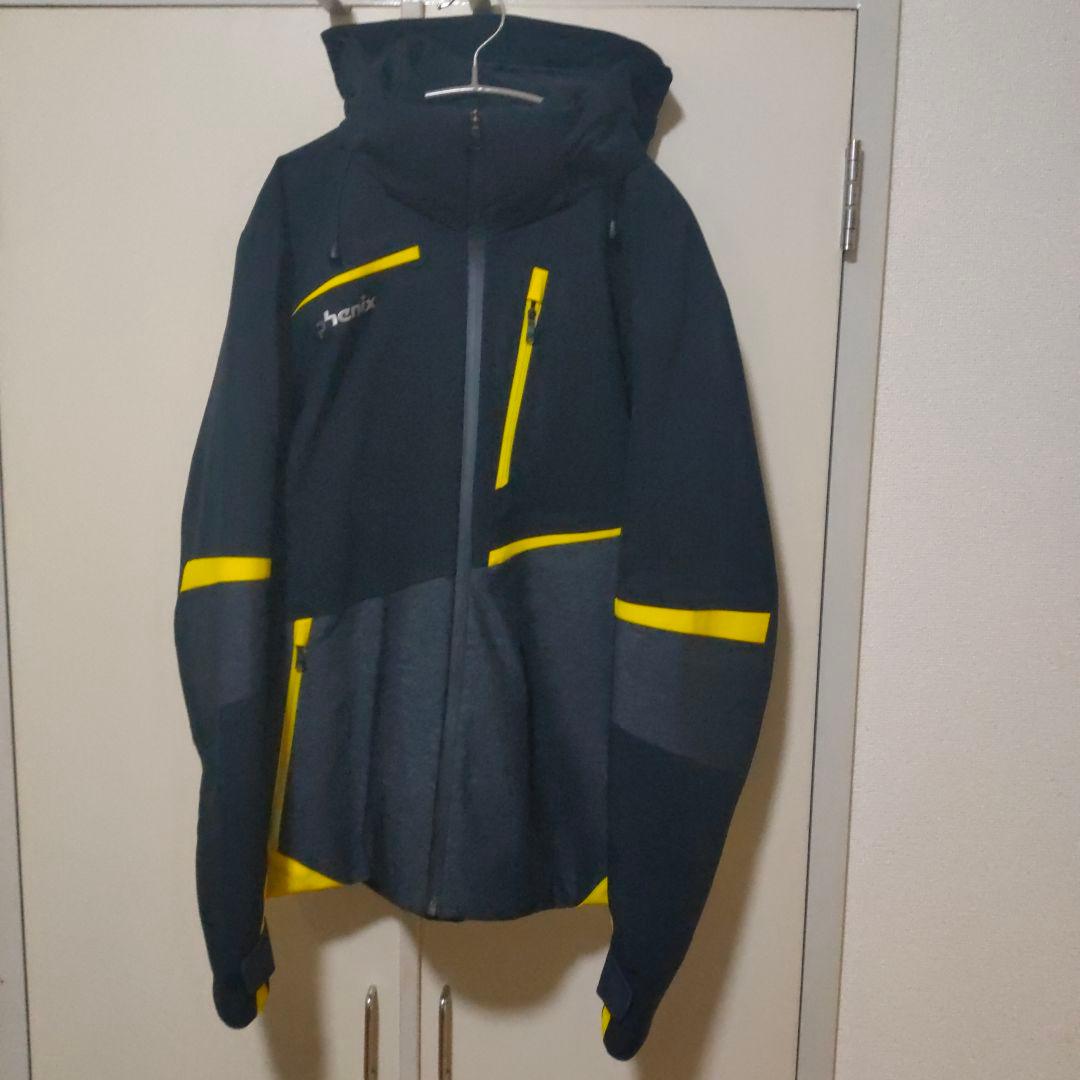 phenix スキーウェア 黒/黄色 フード付き