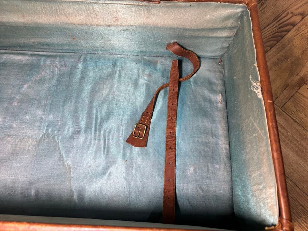 特大　レザー　本革トランクケース　トランクバッグ　ビンテージ　67cm×37cm