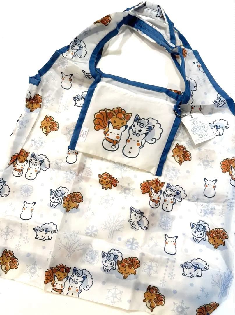 イッツデモ　ポケモン　収納ポケット付き折りたたみエコバッグ