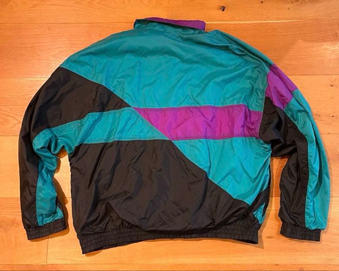 【美品】 NIKE 90s ナイロン 古着ヴィンテージ 緑 グリーン ナイキXL