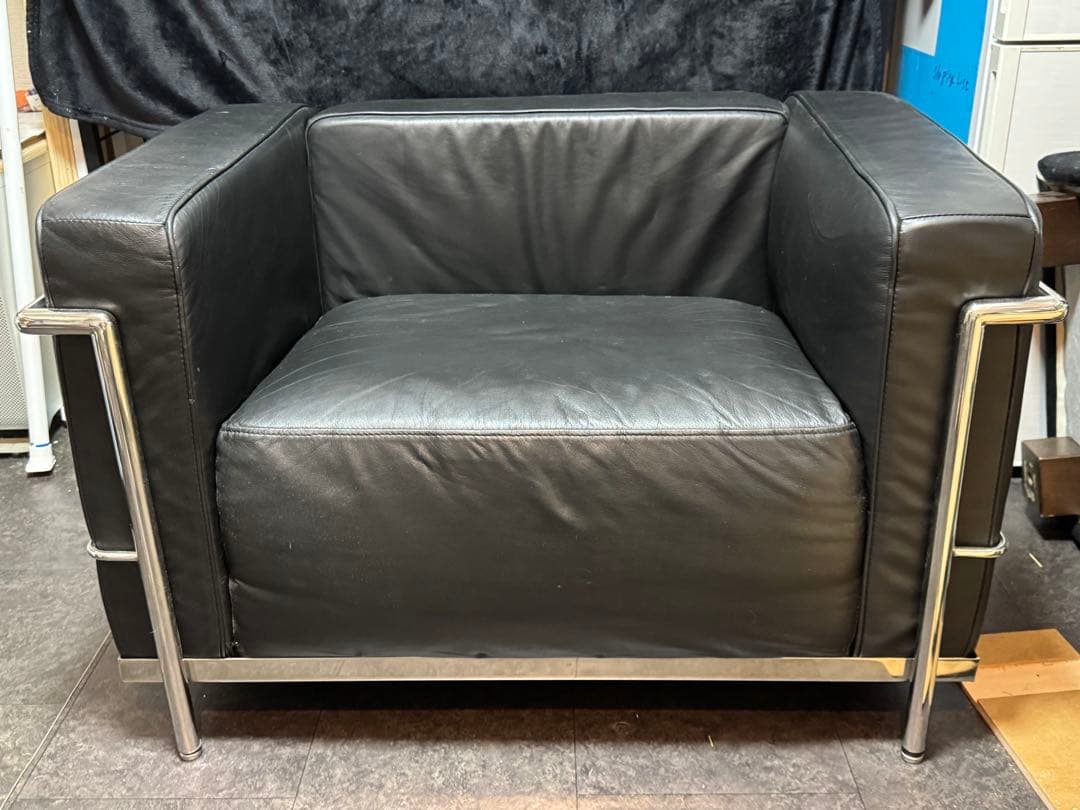 現地取引 ル・コルビジェ LC3 本革 ソファ リプロダクト品