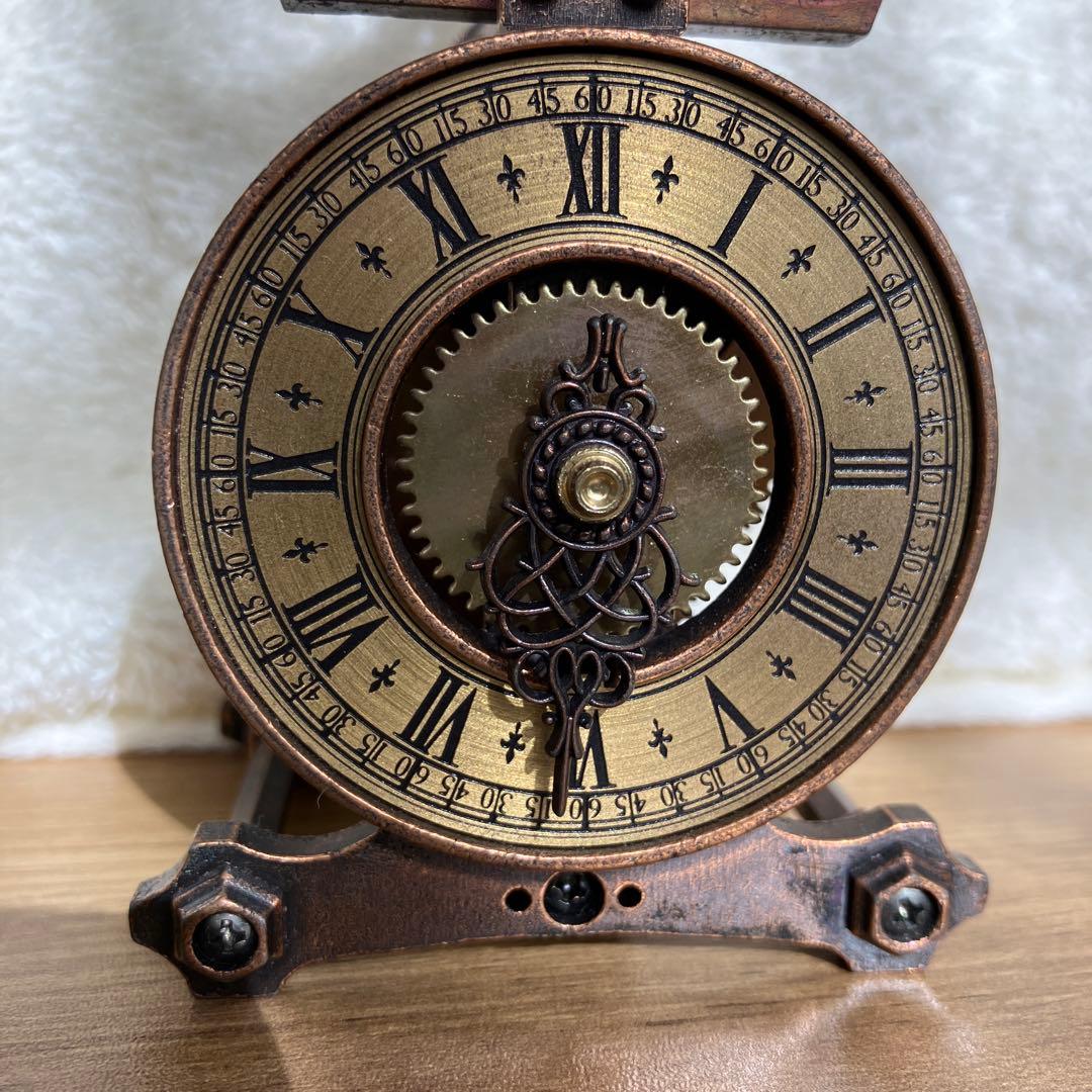 COMOREBITO　値下げ！　アンティーク型時計風置物　からくり時計