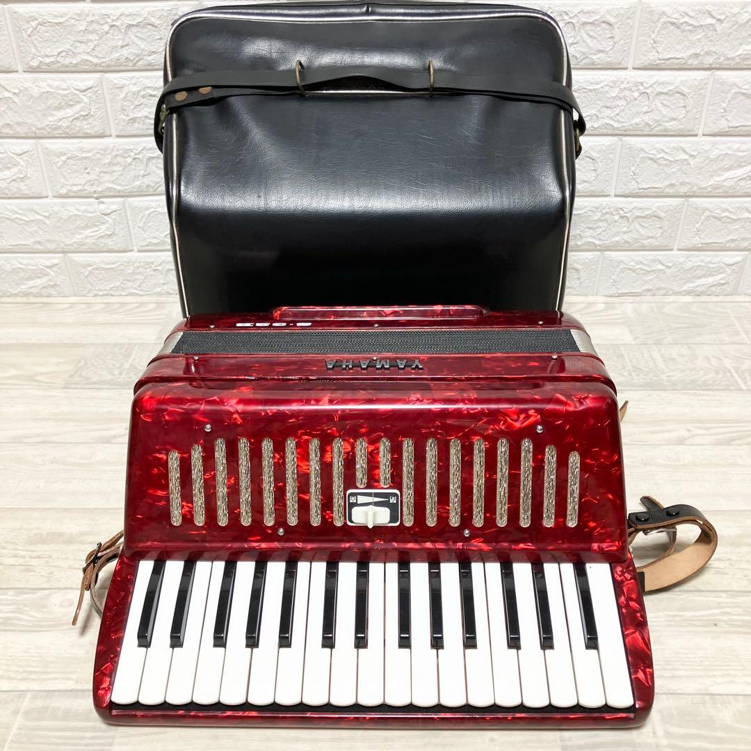 YAMAHA アコーディオン　S-32B 美品　赤　レッド　ヤマハ