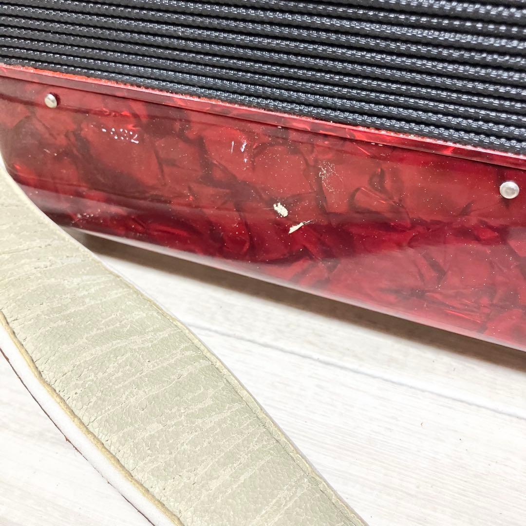 YAMAHA アコーディオン　S-32B 美品　赤　レッド　ヤマハ