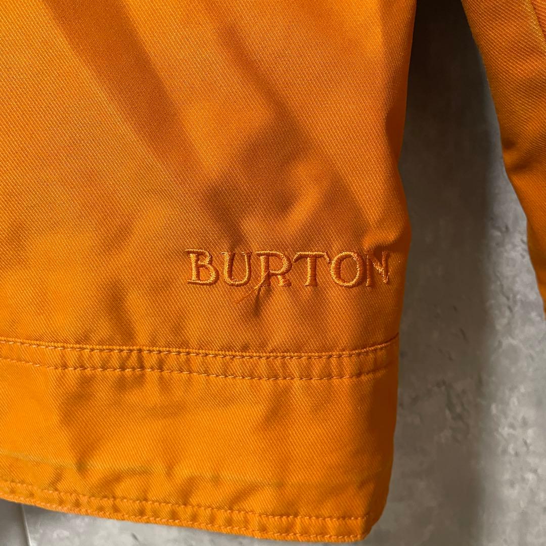 Burtonバートンスキーウェアスノーボードジャケットパーカーフード付きオレンジ