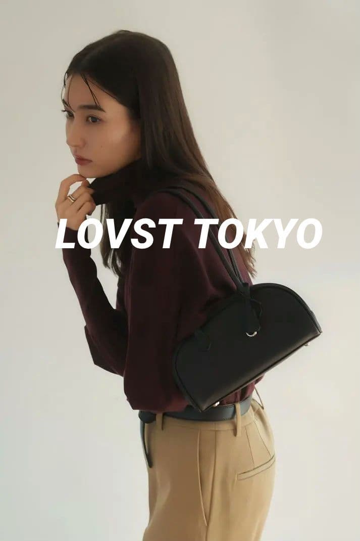 【未使用】LOVSTTOKYOAppleHalf-MoonBostonBag